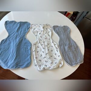 Love to Dream Kids Pajamas Sleep Sacks in Blue, White, and Gray